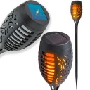 ZÁHRADNÁ LAMPA SOLARNÁ FARÁĽKA AKO PLAMEŇ A OHEŇ