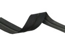 Zipsová páska, tmavý grafitový zips, 3mm zips s 2mb lepidlom