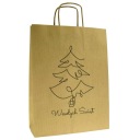 Vianočná taška Merry Christmas VIANOČNÝ STROMČEK 24x10x32cm eko ​​taška s potlačou