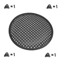 KOVOVÝ gril 25CM ČIERNA