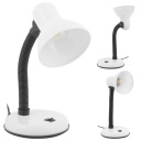 Biela nastaviteľná LED stolová lampa do školy