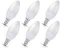 6x E14 LED žiarovka 1,5W=15W - 150lm Studená biela