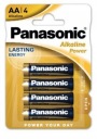 Alkalické batérie PANASONIC LR06 AA 1,5V x4
