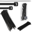 100x sťahovacie pásky Káblové pásky Zipsy 4,8 x 450 mm Silné UV sťahovacie pásky