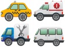 NÁLEPY NA BIELE FÓLIU PRE VOZIDLÁ NÁSTENNÉHO NÁBYTKU AUTOMOBILOVÉ SIGNALIZÁCIE