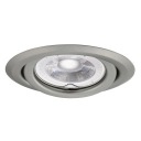 Kanlux LED stropné svietidlo pohyblivý bodový krúžok Argus II 10W matný chróm