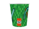 Narodeninové poháre s kapacitou 250 ml pixelov - 6 KS MINECRAFT