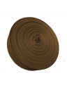 BAVLNENÁ PÁSKA HERRINGBONE 10mm HNEDÁ 1m