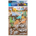OPÄTOVNE POUŽITEĽNÉ NÁLEPKY DINOSAURS PRE DETI