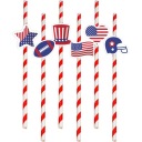 Striped Slamky USA Americké motívy SYMBOLY x6