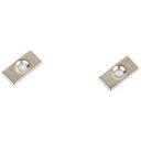 Neodymový magnet 20x10x3mm platnička s otvorom na skrutku, 2 ks. Geko