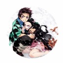 Kimetsu no Yaiba špendlík, vzor 2, 58 mm