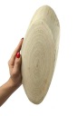 DUBOVÝ DREVENÝ PLÁSOK, ELIPTICKÝ DUB SKIKÝ, DLHÝ 25-30 CM, DREVENÝ DEKORAČNÝ PODNÁK