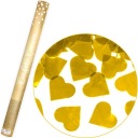GOLDEN HEARTS KONFETTIOVÁ STRIEĽKA NA SVADOBNÝ VALENTÍN 60 CM
