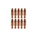 10x kontaktný hrot pre hliníkový držiak migomatu MB24 MB25 MB36 0,8 M6x28mm