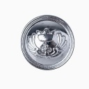 Gombík 25MM LUX PARIS kabát bunda frak STRIEBORNÁ