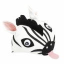 PLSTENÝ ZEBRA KLOBÚK, BIELA ​​A ČIERNA PLSL