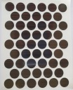 Čiapky na nábytok samolepiace 14mm - zebrano (1985) - 50 ks.