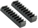 LEGO Technic ozubený stojan 1x4 čierny 3743 4205760 - 2 ks