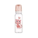 CANPOL BABIES Fľaša ružová 12m+ 250ml