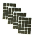 Plsťové podložky 20x20 mm 80 ks, plsť na nábytok hnedá