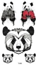 Umývateľné dočasné tetovanie panda panda medvedíky
