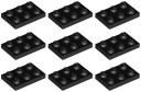 LEGO 3021 TANIER 2x3 čierna NOVINKA == (10g) 9 ks.