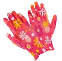 Dámske záhradné rukavice Colorful Flowers Záhradné pracovné rukavice veľkosť 7