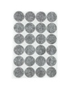Samolepiace plstené podložky čierne ⌀22mm 24 ks