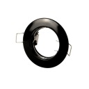 Pevné okrúhle svietidlo MR16/GU10 Black Cast