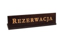 REZERVÁCIA - Hnedá drevená plaketa - Onlywood