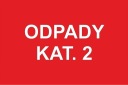 č. 37 VÝSTRAŽNÁ TABUĽKA KAT. 2 (červená).