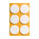 BIELA ​​plstená podložka, kruh 40mm - 6 ks.