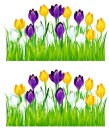 OBOJSTRANNÁ JARNÁ DEKORÁCIA NA OKIENKO - LÚČNE CROcuses (2 KS) - LearnHow