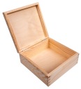 BOX, drevená krabica, 20x20cm, NÁDOBA