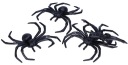 Sada dekorácií Spiders Black Halloween 4 ks 8 cm