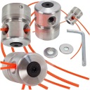 ŠTRUKTUROVÁ HLAVA HLINÍKOVÁ HLAVA STRIPOVAČA 8 strihov strún! STIHL