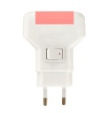 Mini LED nočná lampa, kontakt 1W 230V červená