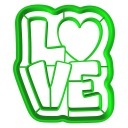 PREMIUM formička Vykrajovačka na perníky a sušienky VALENTÍNSKE LOVE srdce 8cm