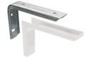 Podpera police s krytom 120 mm BIELA