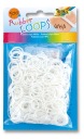 Opletačky 500 ks + háčik Biela fólia