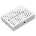 Prototyp dosky so 170 poliami Arduino, biely kontakt pre moduly doštičky