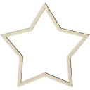 Drevený prívesok Prsteň lapač snov HVIEZDA hviezda preglejka šírka 22cm