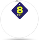 BIELA ​​kruhová obruč pre lapače snov a makramé 8 cm