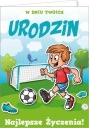Gólová narodeninová karta pre chlapca futbalistu GM464