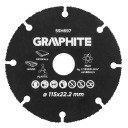 GRAPHITE HM kotúč na drevo/plast 115x22,2mm