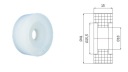 RB Polyamidový valček bez ložísk, priemer 41 mm, priemer 18 mm