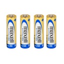 4x MAXELL alkalické batérie AA R6, tyčinky LR6