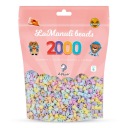 Nažehľovacie korálky 2000 PASTEL La Manuli korálky 5mm Náhradná sada
