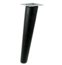 Noha 35cm drevená noha, čierny buk, skosená sada